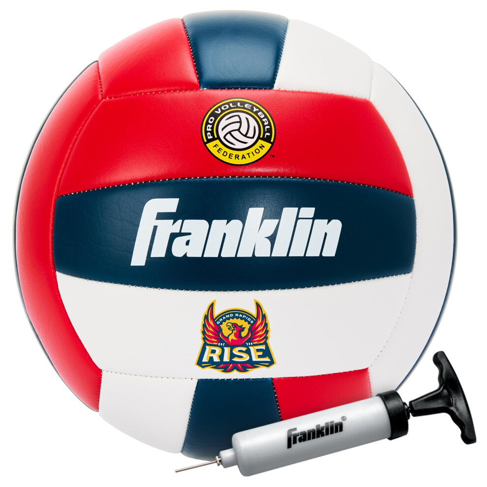 Franklin Sports PVF Grand Rapids Rise Volleyball - Official Size Volleyball - Regulation Size + Weight Volleyball for Kids + Adults - Boys + Girls Vol