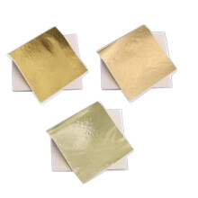 DECONICER 300pcs Imitation Gold Leaf Sheets for Resin.3 Multi-Color Guld Folie Ark (Guld Champagne Guld Champagne S?lv) er velegnet til kunsth?nd