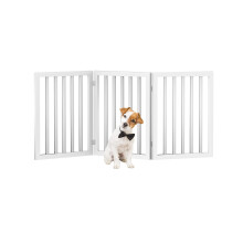 Pago per animali domestici interni - Gate per cani pieghevole a 3 pannelli per scale o porte - recinzione per animali domestici da 54x24 pollici per