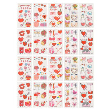 20 Sheets Charming Lovers Tattoos Stickers Body Tattoos Decals Lovers Stickers