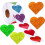 1 Roll of Decorative School Stickers Multi-function Teacher Stickers Heart Sticker 1