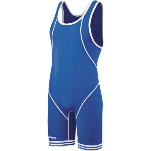 Asics ASICS Singlet da Lotta Uomo Snap Down, Blu/bianco, 3X-piccolo
