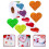 1 Roll of Decorative School Stickers Multi-function Teacher Stickers Heart Sticker 3