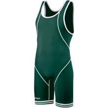 ASICS Herren Snap Down Wrestling Singlet Wald/Weiß 3X-Small