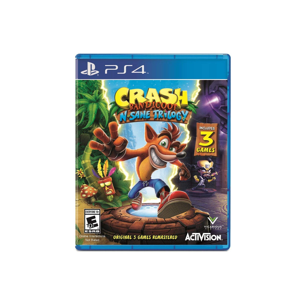 Crash Bandicoot N. Sane Trilogy - Playstation 4 Standard Edition (Renewed) 766234054027