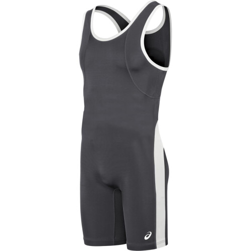 Asics ASICS Herren T-Back Performance Wrestling Singlet, Stahlgrau/Wei   , XX-Large