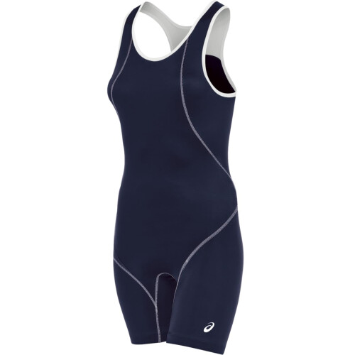 Asics Asics Dames Snap Down Down Down Wrestling Singlet Navy/White Large
