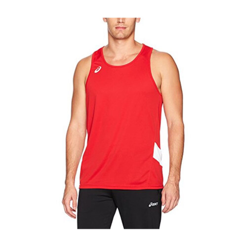 Asics ASICS Herrlag Sweep Singlet Rd/Vit XX-Large