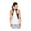 Asics ASICS Dames Team Sweep Singlet Zwart/Wit Groot 2