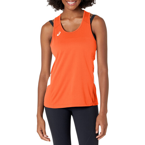 Asics ASICS Dam Team Sweep Singlet Orange/Vit Liten