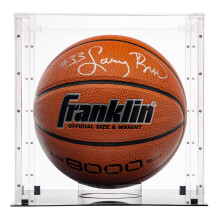 Franklin Sports Full Size Basket / Fotboll Display Fodral i akryl - Magnetisk Snap Together - Minnesmrken - UV-skyddad - Sport Samlarfreml