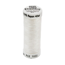 Sulky 942-1002 Rayon-Garn zum Nähen, 250 Yard, weiches Weiß