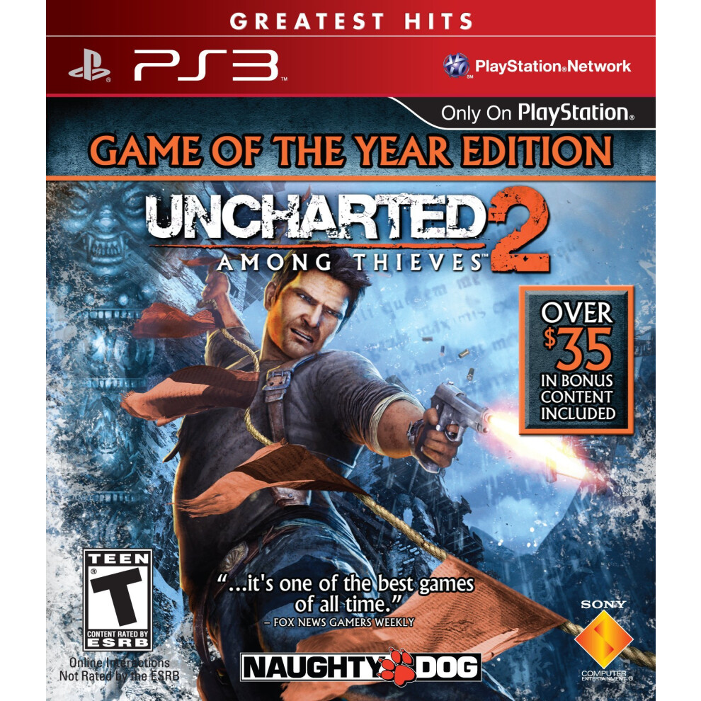 Sony Uncharted 2: Among Thieves - Game Of The Year Edition - Playstation 3 (Renewed)