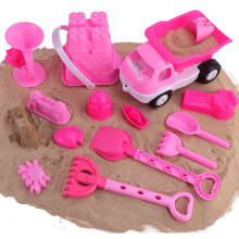 Liberty importerer 14 STK Pink Sand Legetj Princess Castle Beach Legest til piger med dumper Sandhjul spand Legevrktj og sandforme Fantasiful