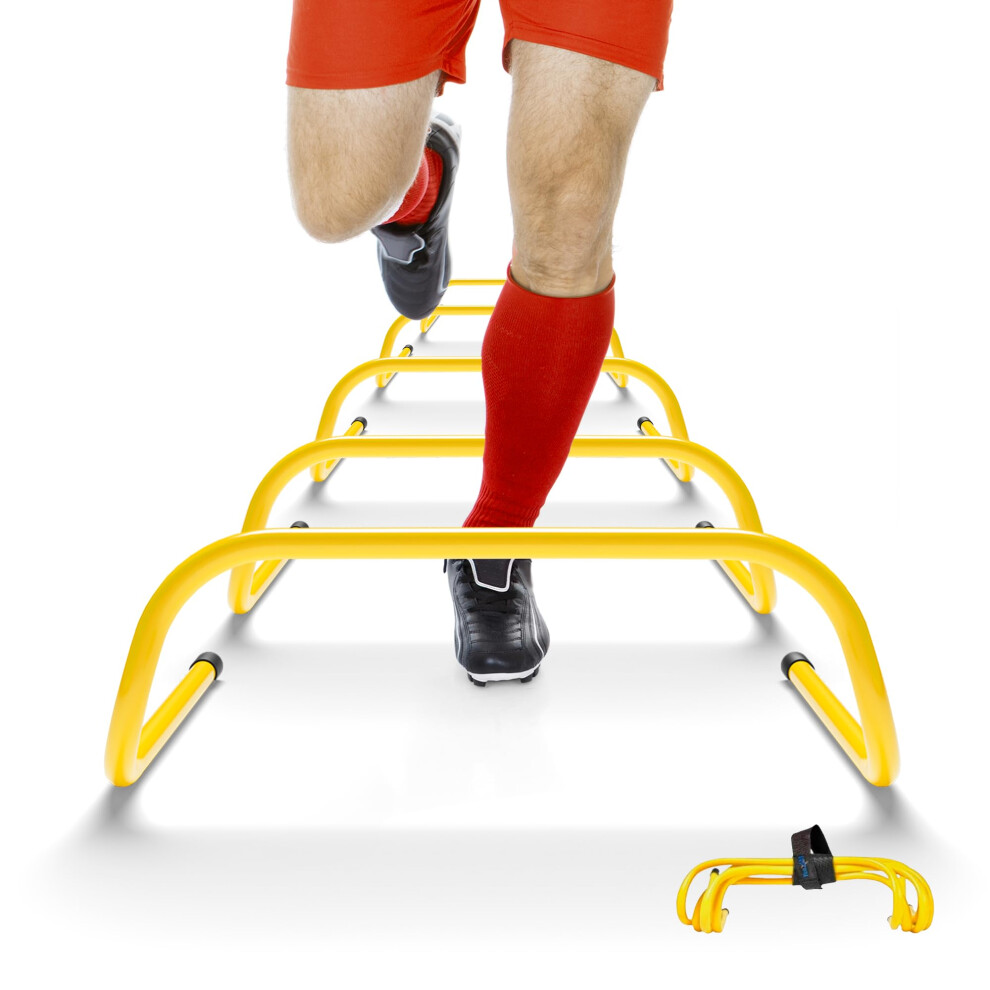 Yes4All Agility Speed Training Agility Hurdles for Athletes - 5 Pack - Speed and Agility Training Equipment for Soccer Basketball Football Hurdle Trai