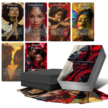 ZZBUY Confession of Soulmate Oracle Cards African American Black Love Oracle Cards Deck med betydninger p? dem Soulmates og Twin Flames Oracle Ca