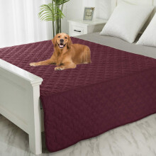 SPXTEX Hundesengebetrk Vaskbare tissepuder Hundetpper til hvalp Stor Hunde Kat Sofa Vendbar Puslepude Genanvendelig 1 stk (68""""x82"""" Burgund+Pi