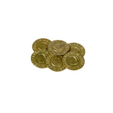 The Broken Token Prop Coins - 35mm Gouden Piraten Thema Gaming Dubloenen Replica Munten Pack van 6 Historische Prop en Nieuwigheid Munten