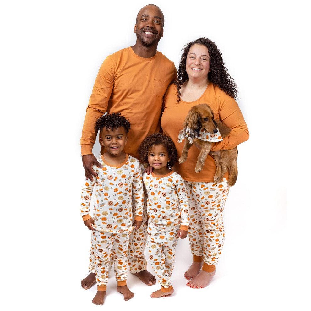 Burt's Bees Baby Unisex Baby Mens Family Jammies Matching Holiday Organic Cotton Pajamas  Yummy Desserts  Large