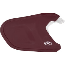 Rawlings | MACH Adjust Extension Piece | Adjustable Face Guard | Matte Maroon | Left-Handed Batter