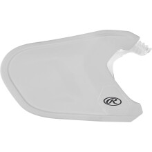 Rawlings | MACH Adjust Extension Piece | Adjustable Face Guard | Matte White | Right-Handed Batter