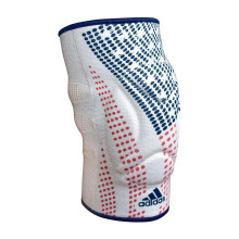 Adidas Men's Wrestling Reversible Knie Pad (Small White/Flag)