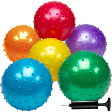 Bedwina Knobby Balls - (Paquete de 30) bolas sensoriales de 7 pulgadas a granel y bolas de estrs de masaje puntiagudas con bombas divertidas favores