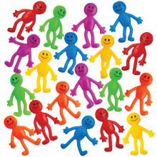 Stretchy Bendable Man (180 Pack) Assorted Fun Colors A Sticky Stretchable Slimy Gooey Texture Toy for Stress Anxiety Relief Great Party Fav
