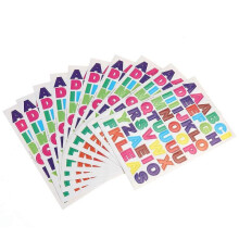 10 Sheet Gift Set Colored Labels Stickers Self-Adhesive Letter Abc Stickers Adhesive Alphabet Stickers DIY Stock Stickers