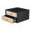 Living And Home (Light Oak+Black) Wall Mounted Floating Bedside Table 4