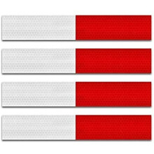 Reflective Tape  Reflective Tape for Trailers  2 x12''  20pack Waterproof Self Adhesive Auto Truck Safety Reflector Strips Hazard Caution Warning