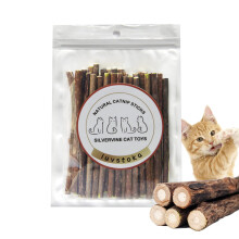 Silvervine Sticks til Katte 30 STK Killingelegetj Katteurt Legetj Matatabi Silvervine Sticks Kitty Chew Legetj Trpinde Killingebrnelegetj M