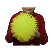 Curious Minds Busy Bags Yellow Jumbo 9"""" Knobby Puffer Sensory Ball - Sensory Fidget and Stress Balls - OT Autism SPD (Yellow)