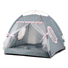 pawstrip Hundezelt Indoor Katzenhaus Rosa Welpenbett Tragbares Haustier Tipi Prinzessin Hundecampingzelt Outdoor Ktzchenhuser Ses Hschennest