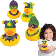 Fun Express Mardi Gras Duckies - Masses?t med 12 gummi?nder - Parade- og festartikler og uddelingsleget?j