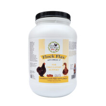 Friske ?g Daily Flock Flax - Naturligt h?rfr?tilskud til h?ns og ?nder - Forbedrer Omega-3-niveauer Underst?tter fjersundhed og styrker ?ggeskall