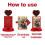 Winpogee 9pcs d   corations d'anniversaire rouge noir 4