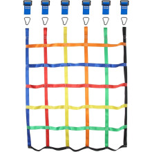 Gentle Booms Sports Climbing Cargo Net voor kinderen 3,8X4,4ft klimnet met 7,1 x 7,1 inch klein rooster voor Ninja Warrior hindernissenparcours