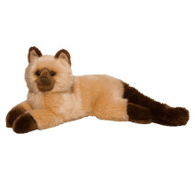 Douglas Sebastian Himalaya Cat Plush Animal relleno | 15 pulgadas de largo