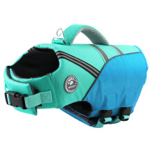 Mklhgty Hundeschwimmweste zum Schwimmen und Bootfahren, Ripstop-Sicherheitsweste mit Rettungsgriff, hoher Auftriebskraft, f r kleine, mittelgro e