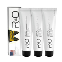 R&O Ageratum Dentifricio Sbiancante al Carbone Attivo, 3.53 oz - Rimuove Macchie Ostinate, Ottimo per Sbiancare