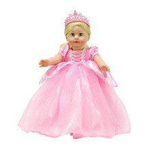 American Fashion World Pink Sparkle Prinsessasetti 18 tuuman nukkeille | Mukana kruunu | Ensiluokkainen laatu ja trendikäs muotoilu | Nuket Vaatteet