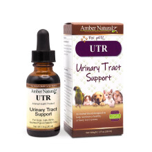 AMBER NATURALZ UTR Urinvejsurtetilskud til hunde Katte Fugle Marsvin og kaniner | Urtetilskud til kledyr til blresttte | 1 flydende ounce glas