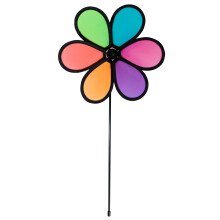 In the Breeze 6-Petal Flower Spinner 10-Tommer Neon Fusion Flower Spinner 2736
