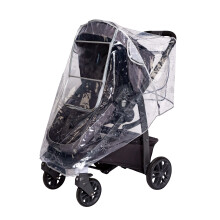 J.L. Childress Deluxe Regenschutz für Kinderwagen - Universeller Kinderwagen-Poncho - Klar mit niedlichem Muster