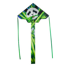 In the Breeze 45-tommer Fly-Hi Kite Single Line Kite Ripstop stoflinje og taske inkluderet - Panda 3242