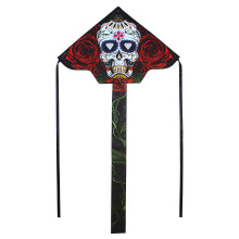 In the Breeze 45-tommer Fly-Hi Kite Single Line Kite Ripstop stoflinje og taske inkluderet - Sugar Skull 3232