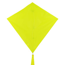 In the Breeze 3296 - Lemon 30 Inch Diamond Kite - Solid Yellow, Fun, Easy Flying Kite