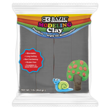 Modellazione bazica Clay grigio colore grigio da 1 libbre arte arte artigianale Regalo non tossico per artisti per bambini ragazzi ragazze in blocco
