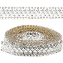 1 Roll Self Adhesive Rhinestone Ribbon Bling Rhinestone Roll DIY Clothing Craft